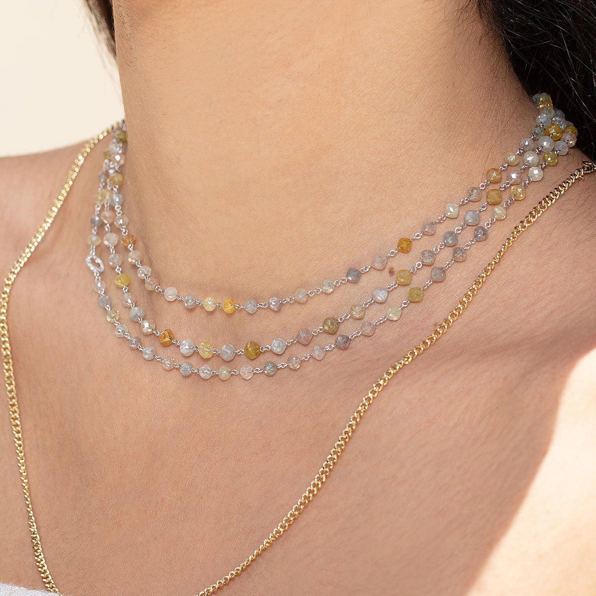 Image of 64Facets rough diamond necklace